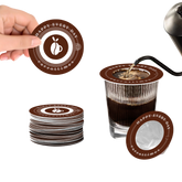 Eco-friendly Disposable Espresso Coffee Filters 20pcs (Brown)
